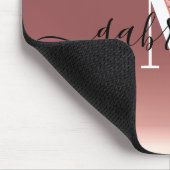 Roos Gold Glitter Folie Muismat (Hoek)