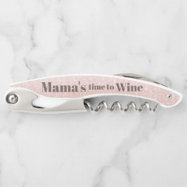 Roos Gold Glitter Funny Mam Quote Wine Kurkentrekker