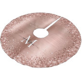 Roos Gold Glitter geborsteld Metaal Monogram Manus Kerstboom Rok (Gekanteld)