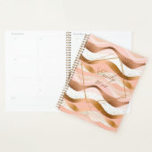 Roos Gold Glitter geborsteld ontwerp Planner (Display)