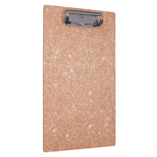 Roos Gold Glitter Gepersonaliseerde Clip Board Klembord (Rechts)