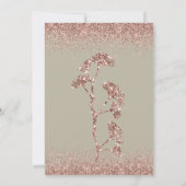 Roos Gold Glitter Gingko Leaves on Grey Mist (Achterkant)