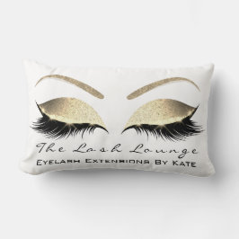 Roos Gold Glitter Glam Makeup Lashes Beauty Kussen