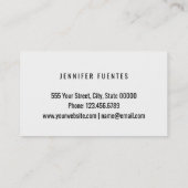 Roos Gold Glitter Gold Mesh Hair Stylist Visitekaartje (Achterkant)