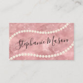 Roos Gold Glitter Gouden Parel Sieraden Shop Visitekaartje (Voorkant)