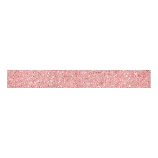 Roos Gold Glitter Grosgrain Lint (Voorkant)
