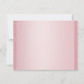 Roos Gold Glitter Hand Script Monogram Sjabloon (Achterkant)