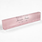 Roos Gold Glitter Handgeschreven script Creative Naambordje
