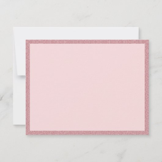 Roos Gold Glitter Handgeschreven Script Sjabloon (Achterkant)