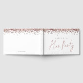 Roos Gold Glitter Hen Party Guest Book Gastenboek (Volledig)