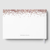 Roos Gold Glitter Hen Party Guest Book Gastenboek (Achterkant)