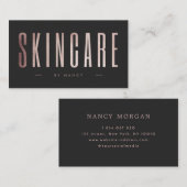 Roos Gold Glitter Huidverzorging Visitekaartje (Voorkant / Achterkant)