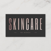 Roos Gold Glitter Huidverzorging Visitekaartje (Voorkant)