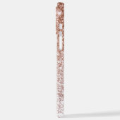 Roos Gold Glitter iPhone 12 Pro Max Hoesje iPhone Hoesje (Linkerkant)