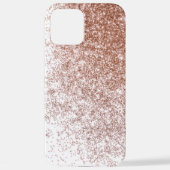 Roos Gold Glitter iPhone 12 Pro Max Hoesje iPhone Hoesje (Achterkant)