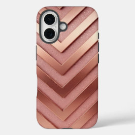 Roos Gold Glitter iPhone 16 Hoesje