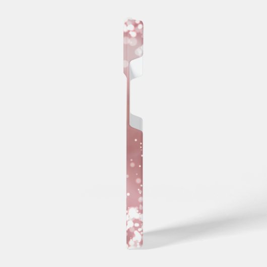 Roos Gold Glitter iPhone Hoesje (Linkerkant)