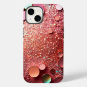 Roos Gold Glitter iPhone/iPad Mate Stoer Hoesje (Achterkant)