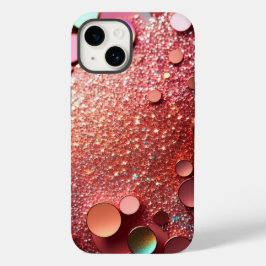 Roos Gold Glitter iPhone/iPad Mate Stoer Hoesje