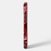 Roos Gold Glitter iPhone/iPad Mate Stoer Hoesje (Achterkant / Links)