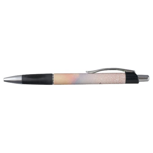 Roos Gold Glitter Iridescent Holographic Gradient Pen (Bovenkant)