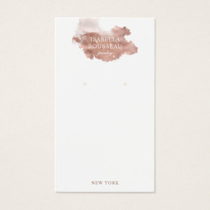 Roos Gold Glitter Jewelry Earring Display Kaart