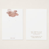 Roos Gold Glitter Jewelry Earring Display Kaart (Voorkant /achterkant)