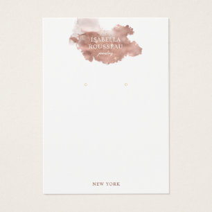 Roos Gold Glitter Jewelry Earring Display Kaart