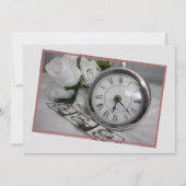 Roos Gold Glitter Kaart wacht op Kerstmis (Achterkant)