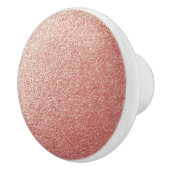 Roos Gold Glitter Keramische Knop (Rechts)