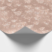 Roos Gold Glitter-kerstboom Vonk Joy New Yea Cadeaupapier (Hoek)