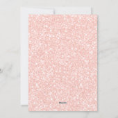 Roos Gold Glitter | Kerstfotoboom Feestdagenkaart (Achterkant)