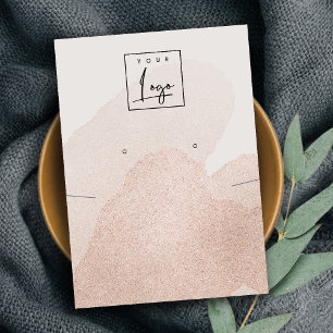 Roos Gold Glitter Ketting Verdien Logo beeldscherm Visitekaartje