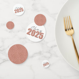 Roos Gold Glitter Klasse van 2025 Confetti