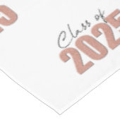 Roos Gold Glitter Klasse van 2025 Tafelkleed (Gekanteld)