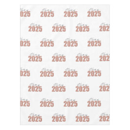 Roos Gold Glitter Klasse van 2025 Tafelkleed