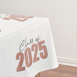 Roos Gold Glitter Klasse van 2025 Tafelkleed