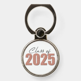 Roos Gold Glitter Klasse van 2025 Telefoonring