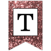 Roos Gold Glitter-koppelingstekker - Knot-foto Vlaggetjes (Tweede vlag)