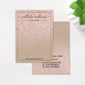 Roos Gold Glitter Kraft Ketting Display Kaart (Bureau)