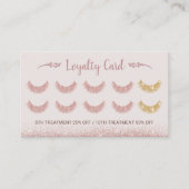 Roos Gold Glitter Lash Salon Blush Pink 10 Loyalty (Voorkant)