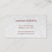 Roos Gold Glitter Lashes & Brows Makeup Artist Visitekaartje (Achterkant)