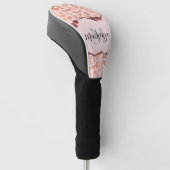 Roos Gold Glitter Leopard Print Golfheadcover (Schuin)