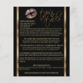Roos Gold Glitter Lip instructies Flyer (Achterkant)