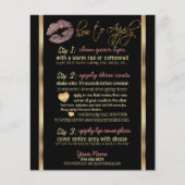 Roos Gold Glitter Lip instructies Flyer (Voorkant)
