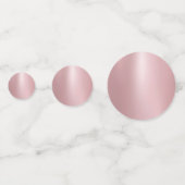 Roos Gold Glitter look Elegant Blank Sjabloon Confetti (Voorkanten)