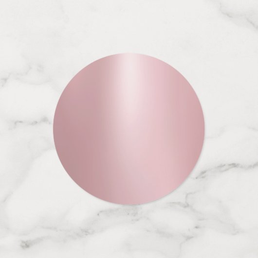 Roos Gold Glitter look Elegant Blank Sjabloon Confetti (Kleine voorkant)