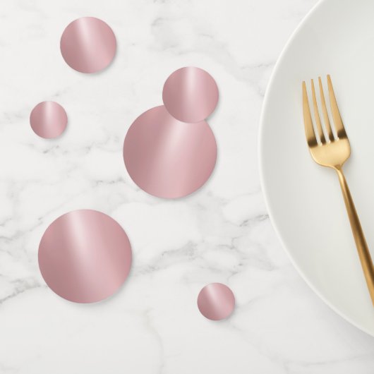 Roos Gold Glitter look Elegant Blank Sjabloon Confetti (Groep)