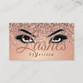 Roos Gold Glitter-look Lashes Visitekaartje (Voorkant)