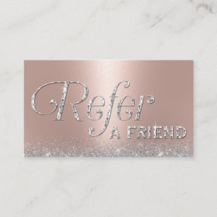 Roos Gold Glitter Lux Typografie Salon Referral